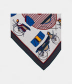 HM140cm Cashmere Shawl in Grey Transforming Cars Motif