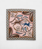 HM140cm Cashmere Shawl in Pink The Savana Dance Motif