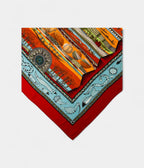 HM140cm Cashmere Shawl in Red Life of the River