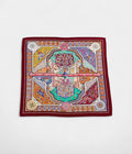HM140cm Cashmere Shawl in Red at the Gates of the Motif Palace