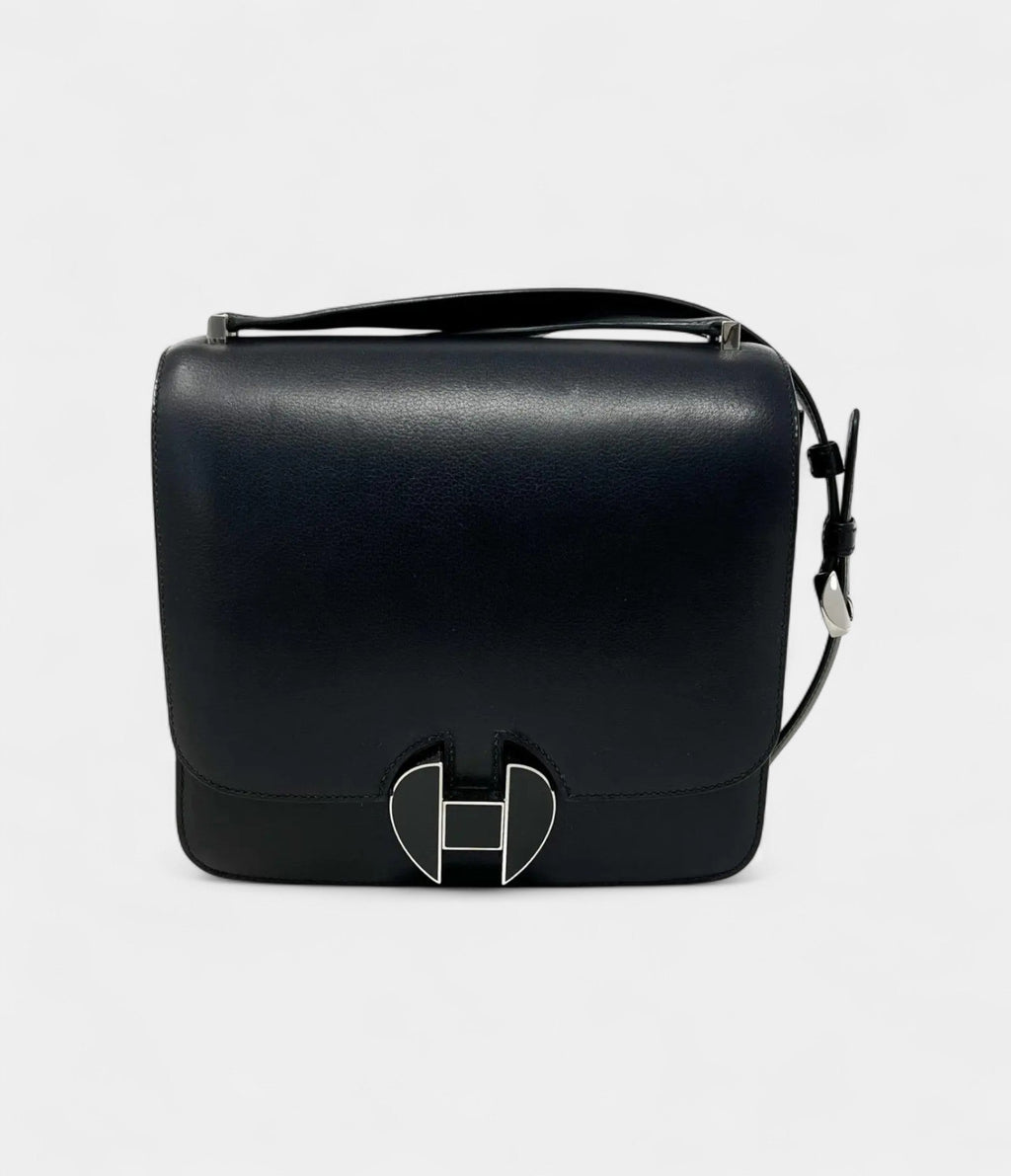 HM2002 Black Leather Handbag