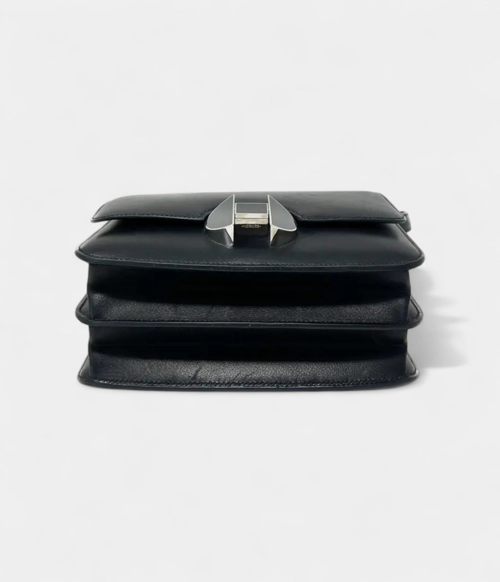 HM2002 Black Leather Handbag