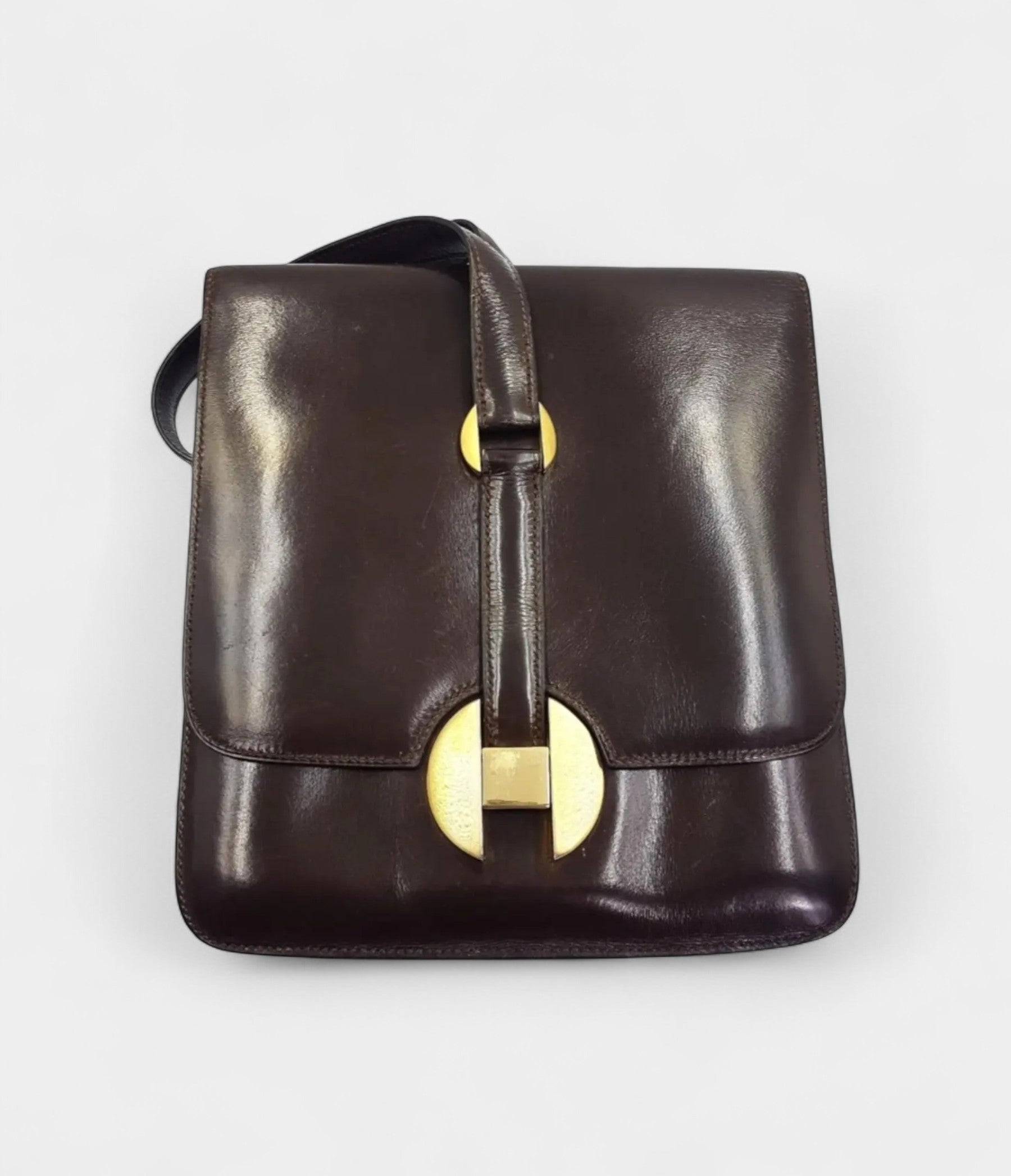 HM2002 Brown Leather Handbag
