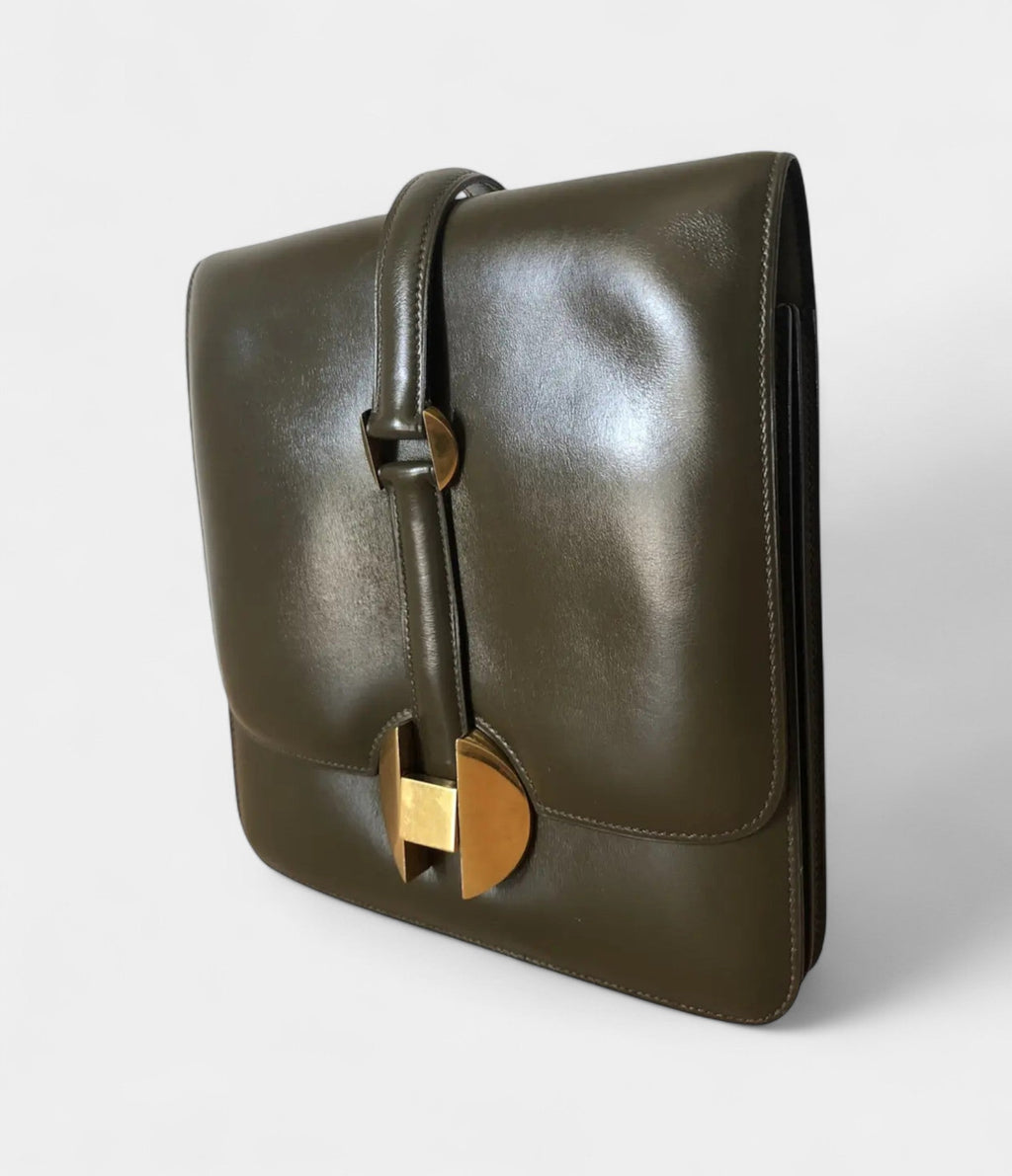 HM2002 Green Leather Handbag