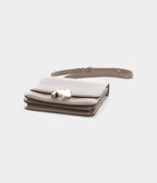 HM2002 Grey Leather Handbag