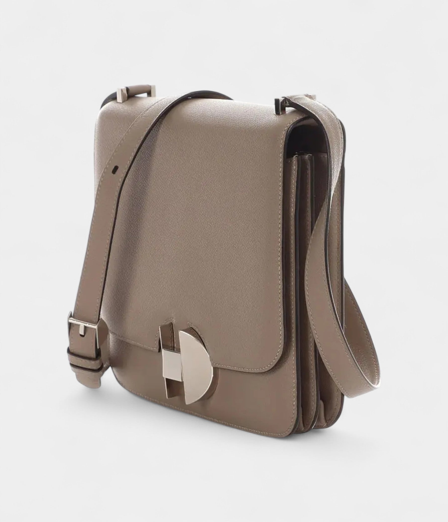 HM2002 Grey Leather Handbag