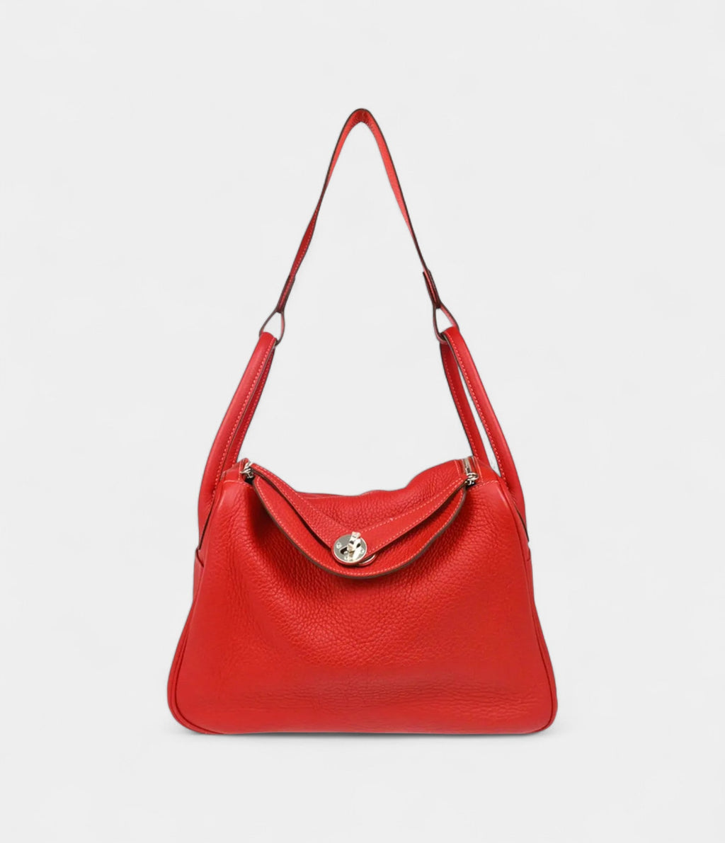 HM2012 Clemence Lindy 30 Red Shoulder Bag