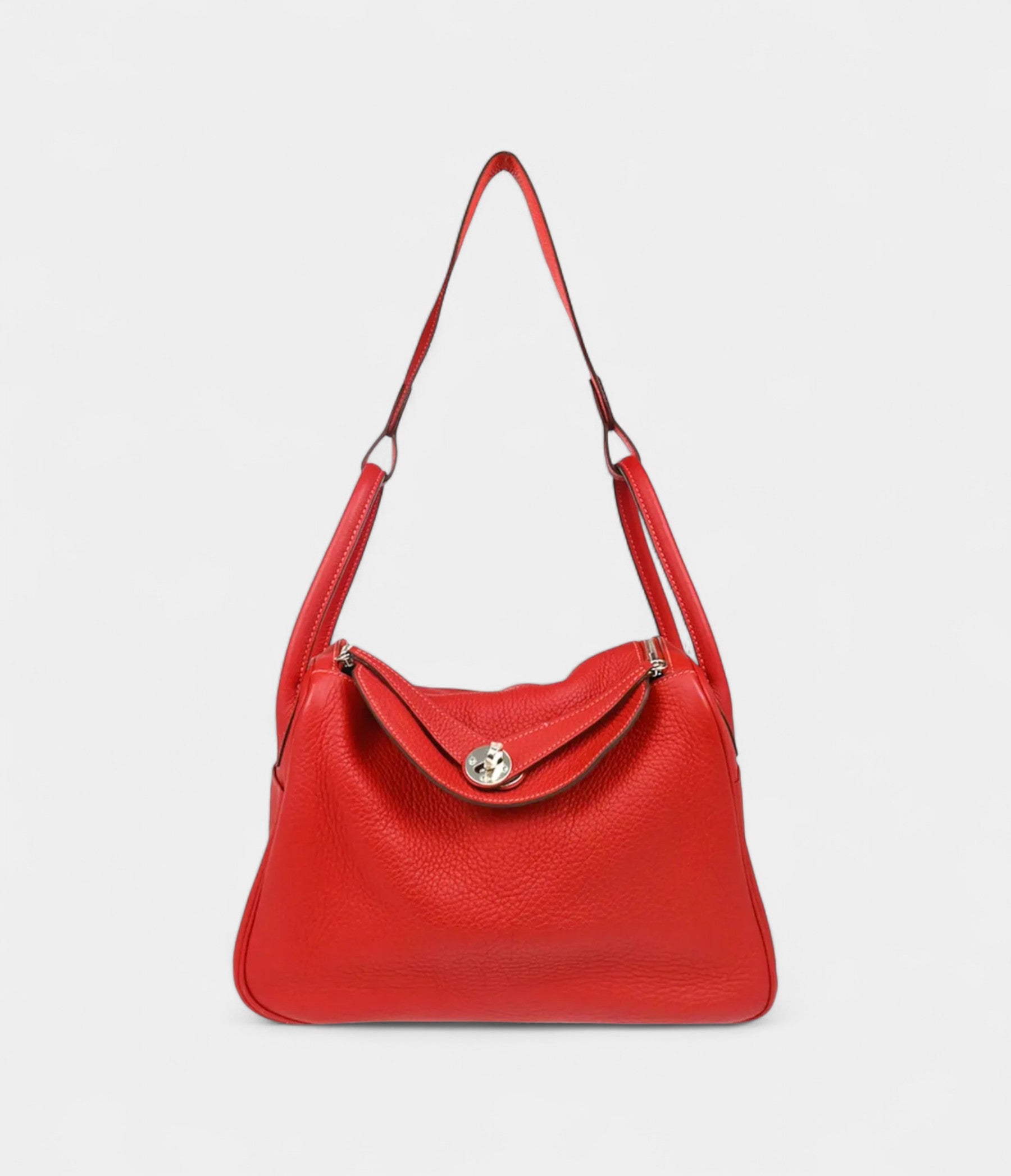 HM2012 Clemence Lindy 30 Red Shoulder Bag
