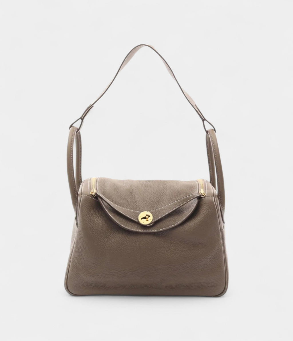 HM2022 Lindy 30 Taupe Brown Shoulder Bag