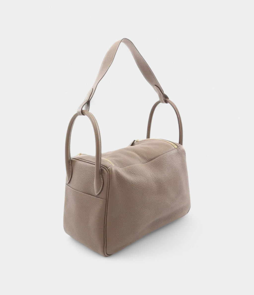 HM2022 Lindy 30 Taupe Brown Shoulder Bag