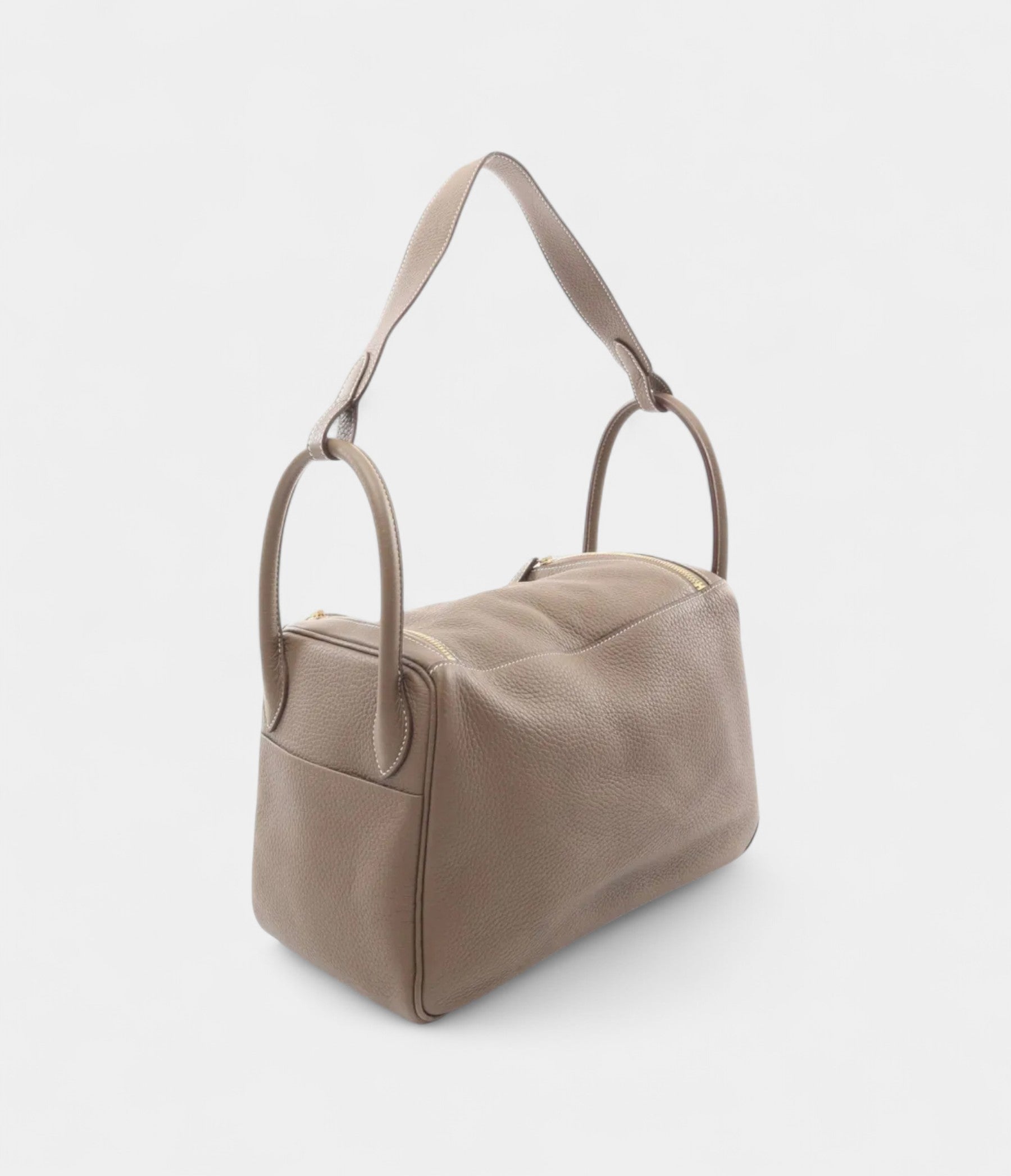 HM2022 Lindy 30 Taupe Brown Shoulder Bag