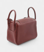 HM2024 Mini Lindy 30 Bordeaux Red Shoulder Bag