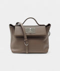 HM24/24 Handmade Beige Leather Bag with Palladium Hardware