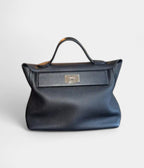 HM24/24 Handmade Black in Silver Tone Leather with Palladium Hardware
