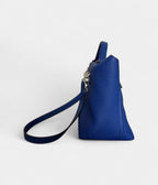 HM24/24 Handmade Blue Leather Bag with Palladium Hardware