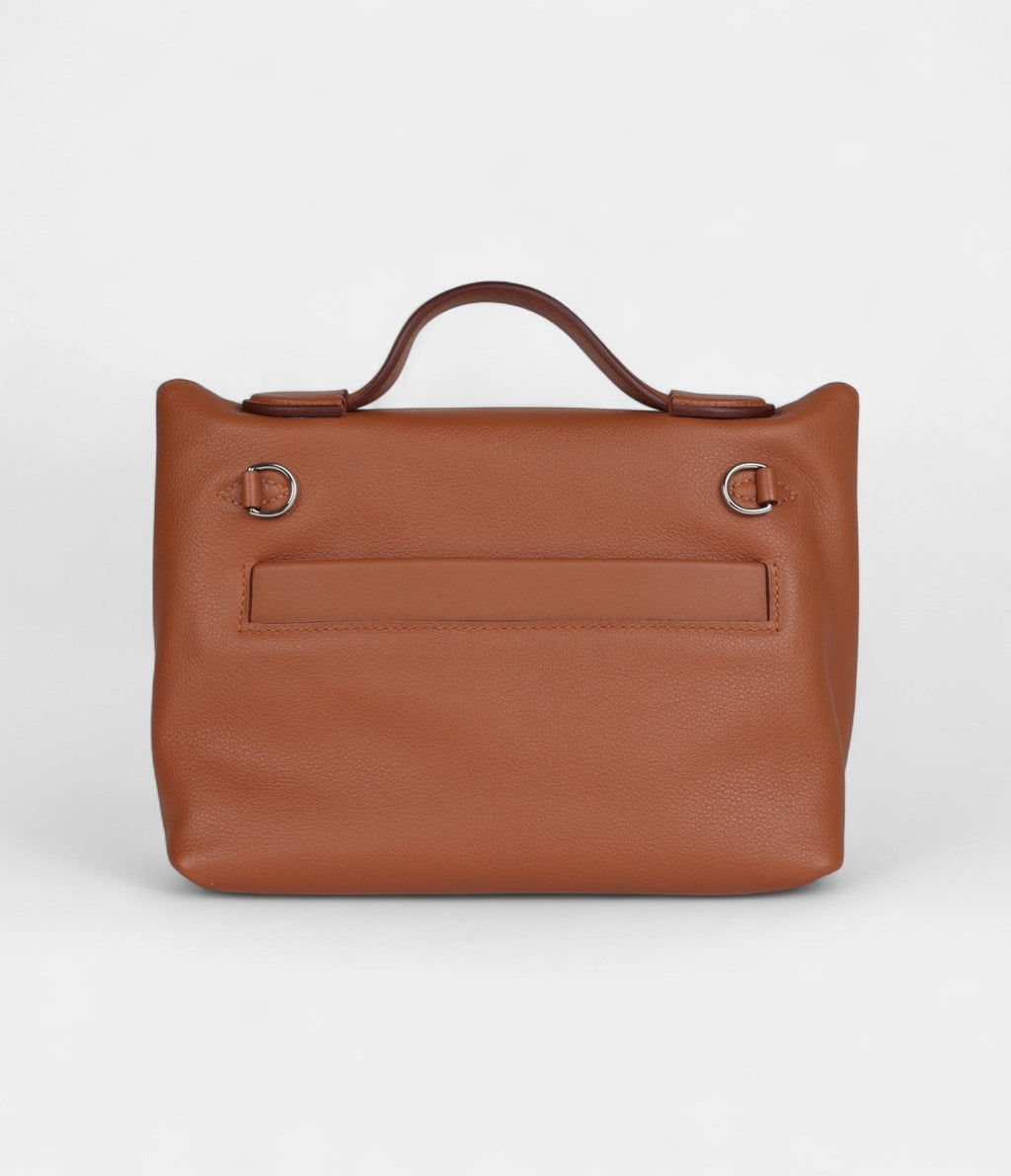 Hermes 24/24 Handmade Gold Evercolor and Swift Palladium Hardware