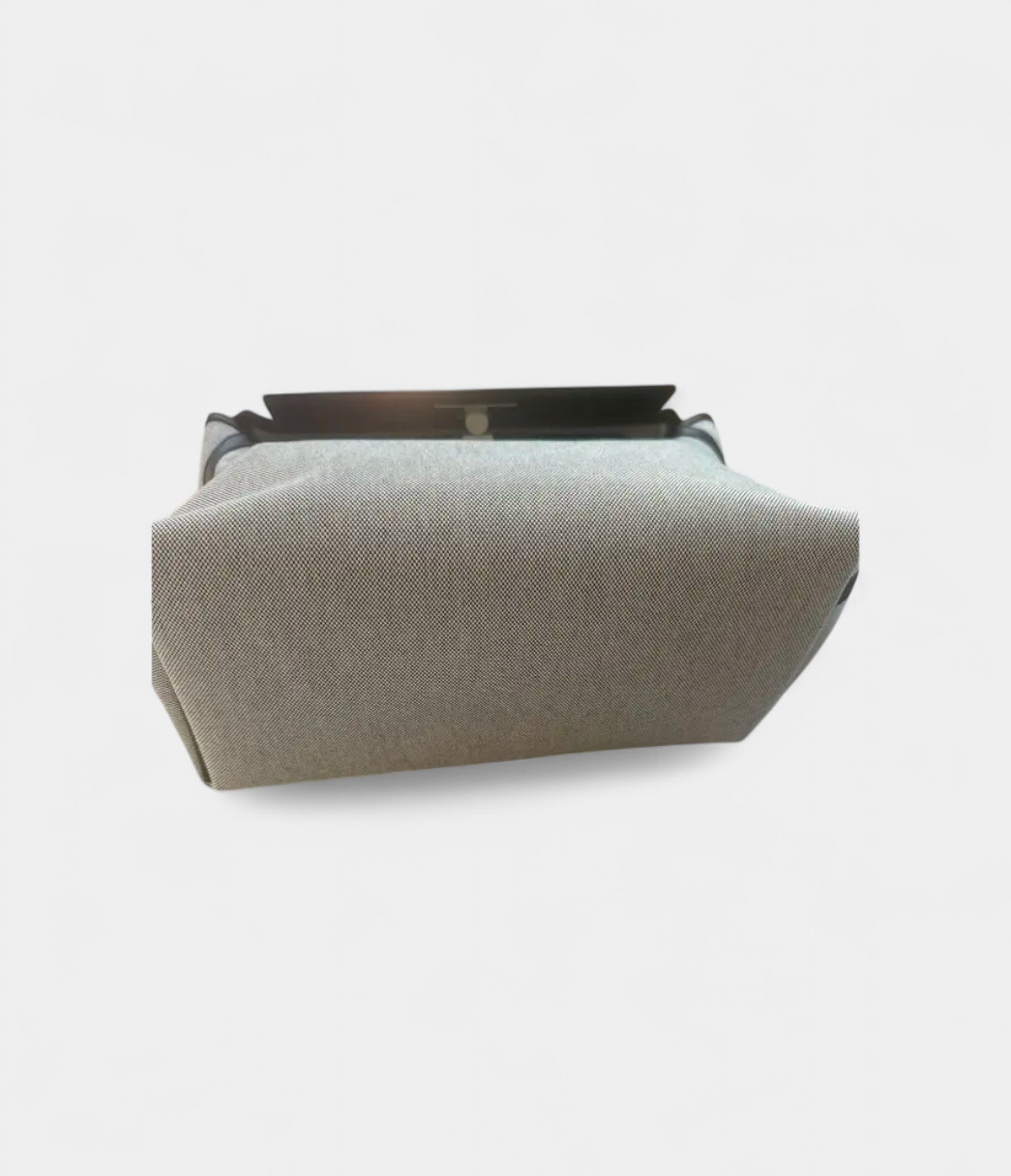 HM24/24 Handmade Linen & Leather Bag with Palladium Hardware