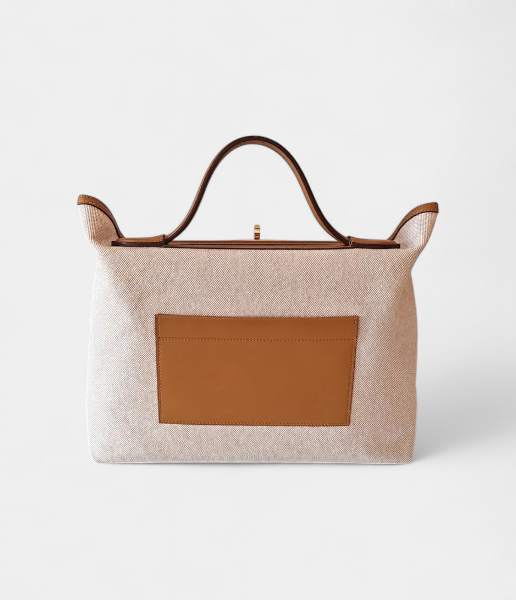 HM24/24 Handmade Multicolour Cloth & Leather Bag with Palladium Hardware
