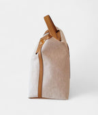 HM24/24 Handmade Multicolour Cloth & Leather Bag with Palladium Hardware