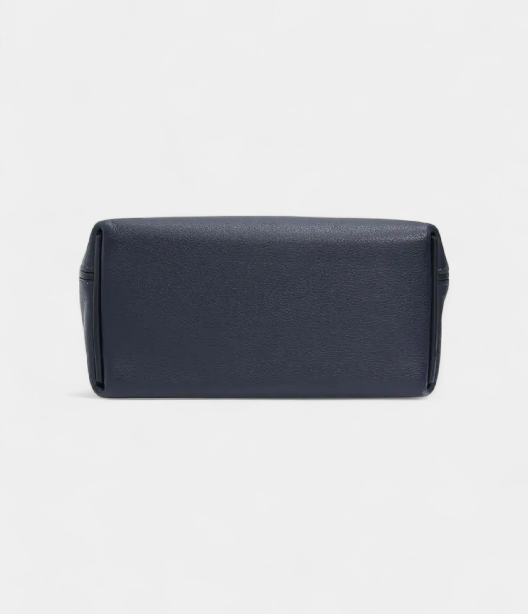 HM24/24 Handmade Navy Leather Bag with Palladium Hardware