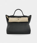 HM24/24 Handmade Two-Tone Leather Bag with Palladium Hardware
