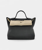 HM24/24 Handmade Two-Tone Leather Bag with Palladium Hardware
