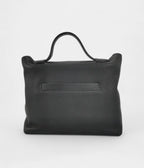 HM24/24 Handmade Two-Tone Leather Bag with Palladium Hardware