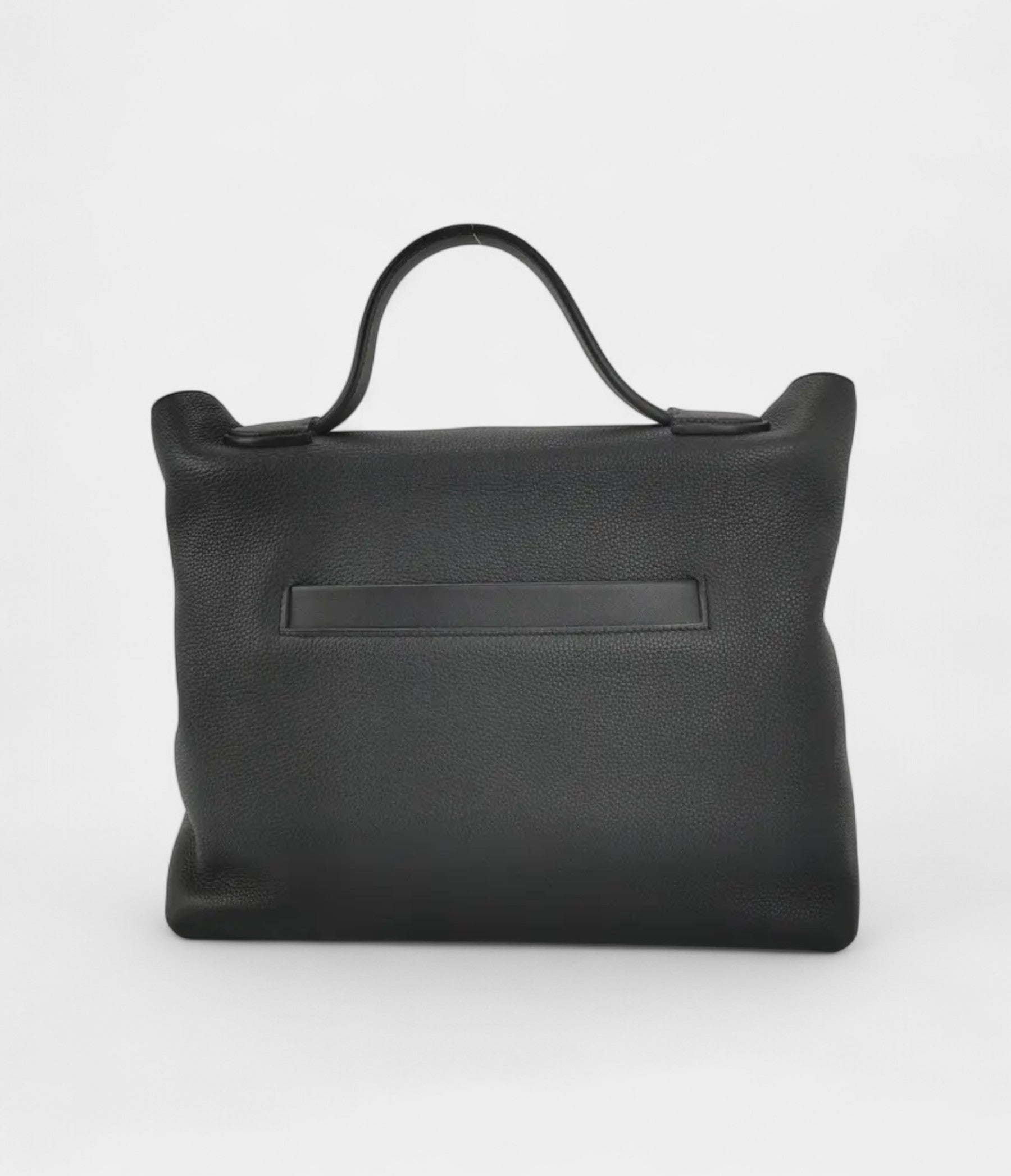 HM24/24 Handmade Two-Tone Leather Bag with Palladium Hardware