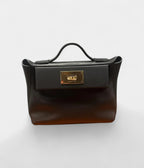 HM24/24 Handmade in Black Leather with Palladium Hardware