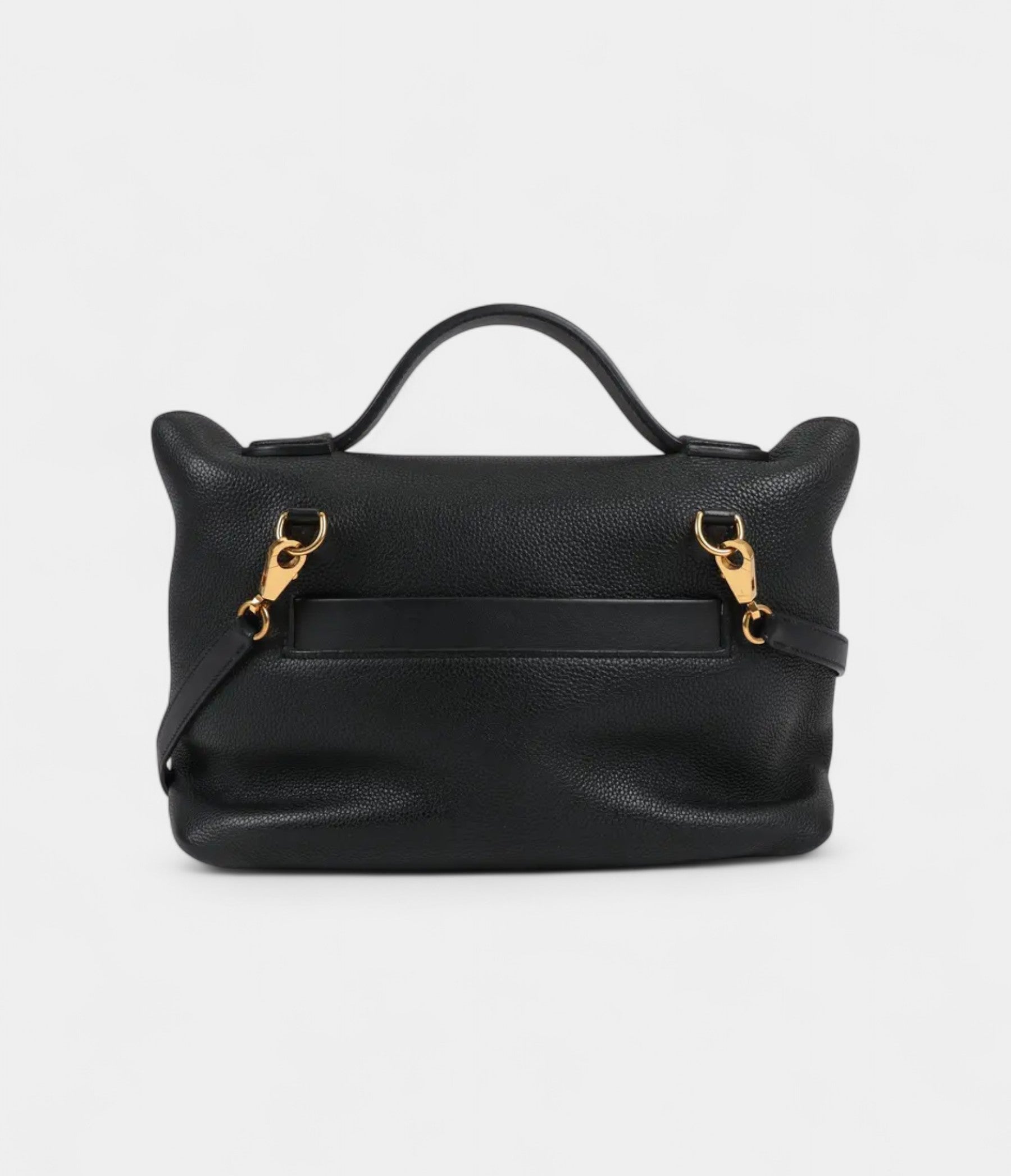 HM24/24 Handmade in Black and Gold-Tone Leather with Palladium Hardware