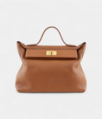 HM24/24 Handmade in Gold Leather with Palladium Hardware