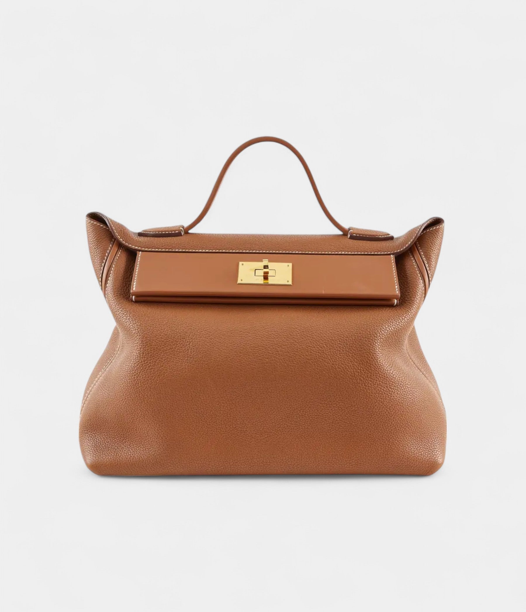 HM24/24 Handmade in Gold Leather with Palladium Hardware