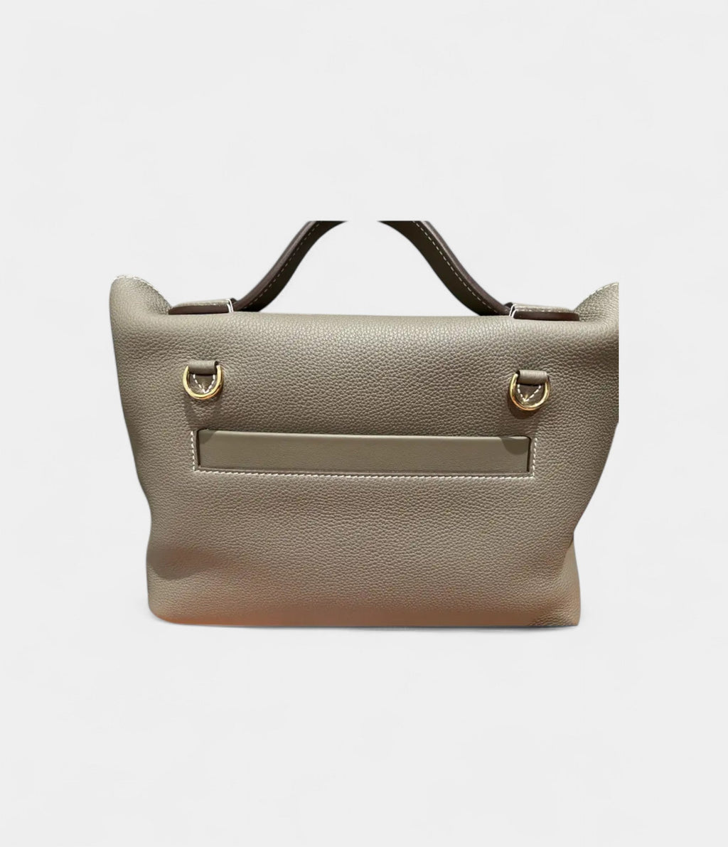 HM24/24 Handmade in Grey Leather with Palladium Hardware