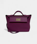 HM24/24 Handmade in Purple Leather with Palladium Hardware
