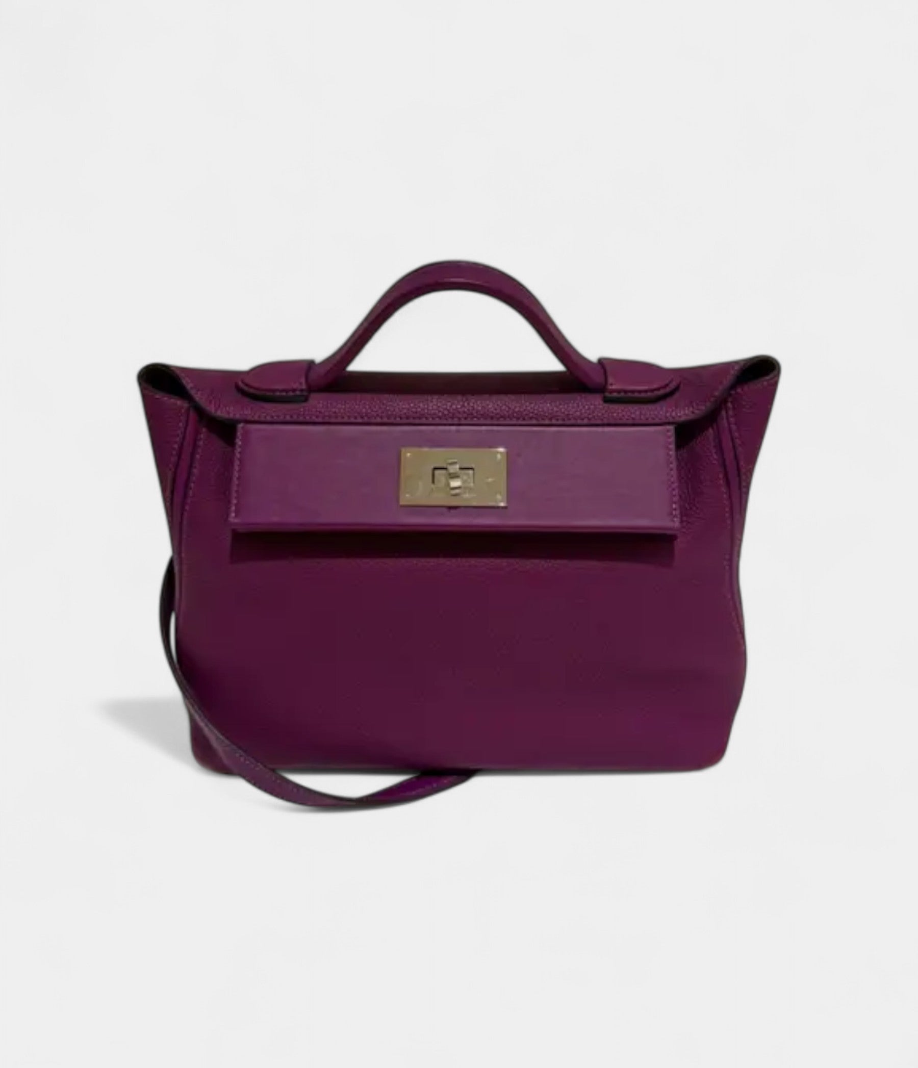 HM24/24 Handmade in Purple Leather with Palladium Hardware