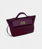 HM24/24 Handmade in Purple Leather with Palladium Hardware