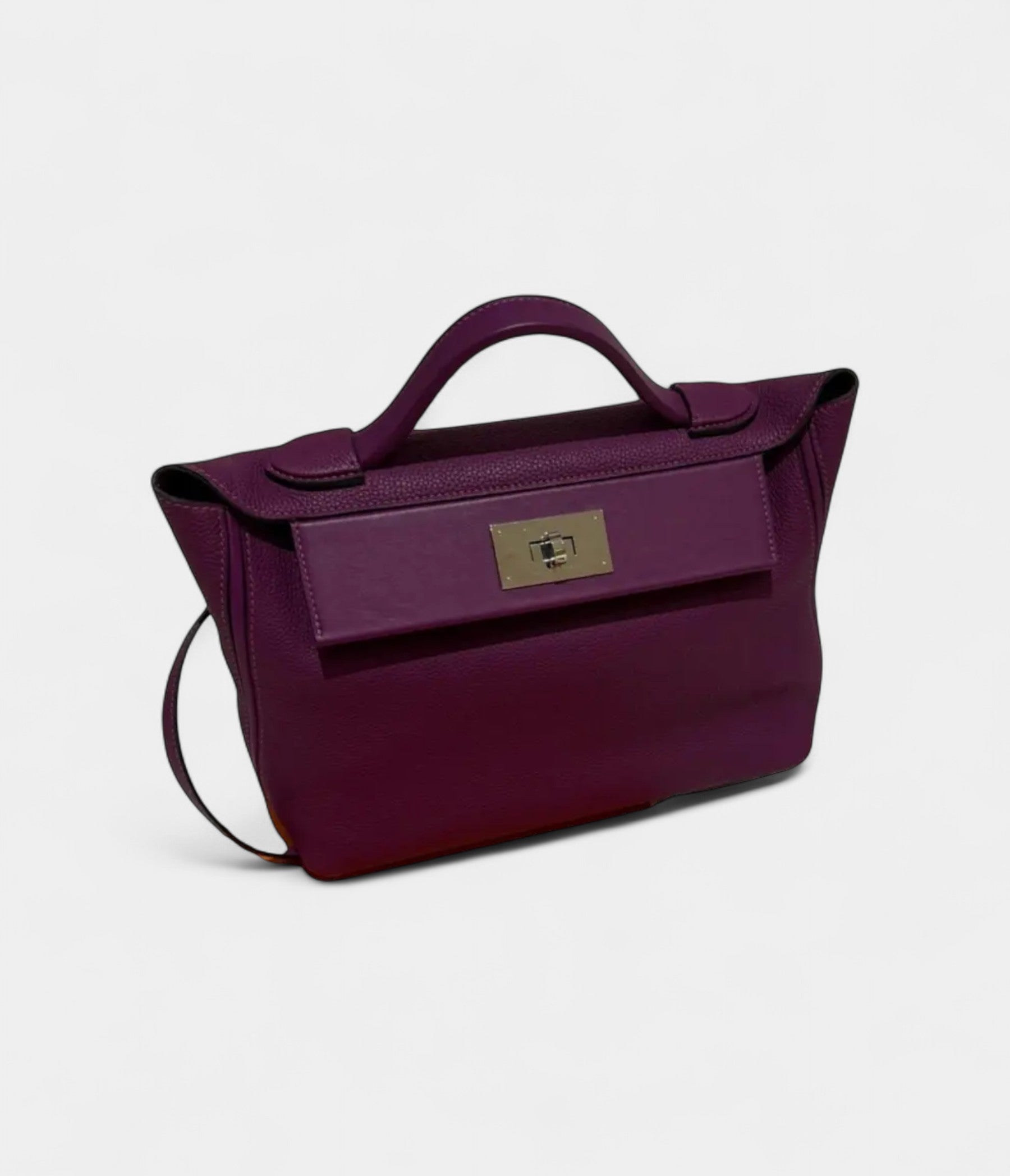 HM24/24 Handmade in Purple Leather with Palladium Hardware
