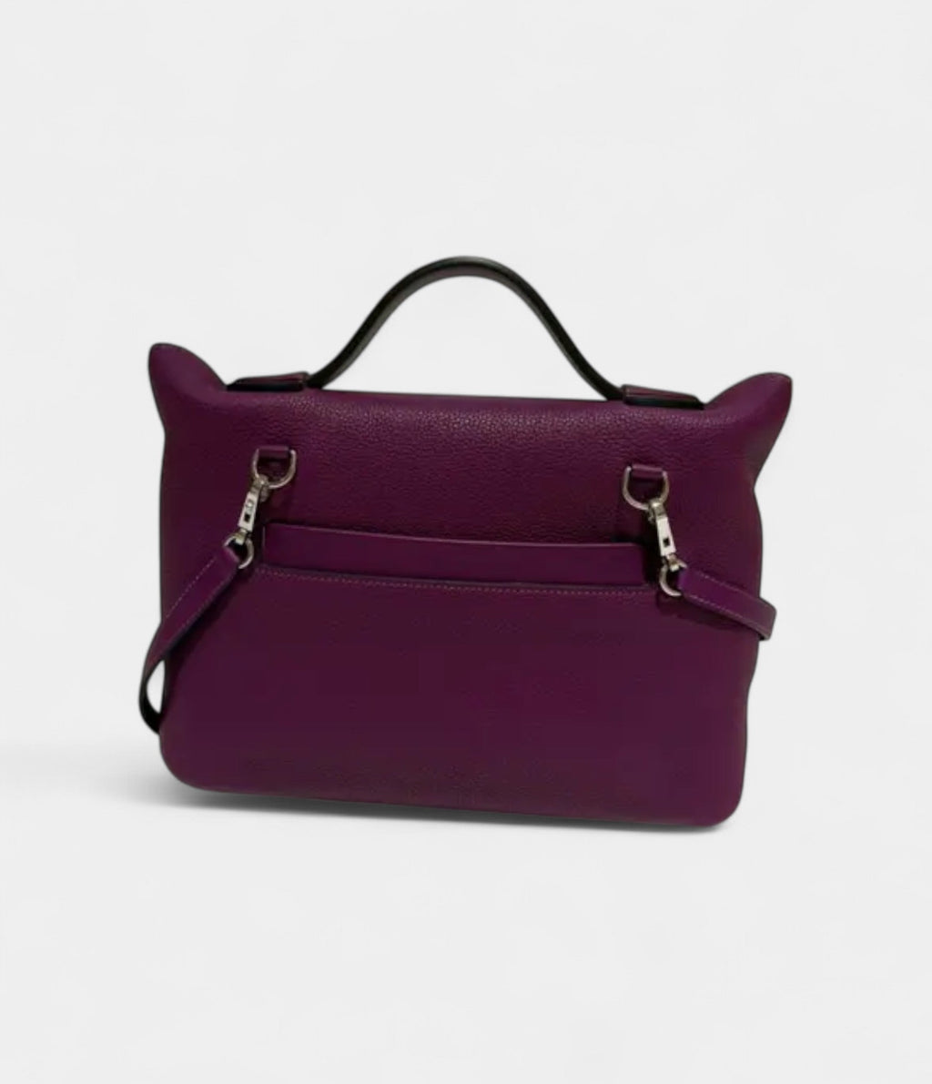 HM24/24 Handmade in Purple Leather with Palladium Hardware