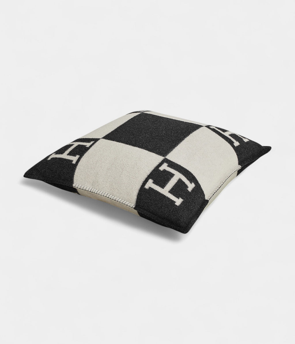 HMAvalon Pillow, Large Model Iconic Elegance in Wool and Cashmere