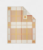 HMAvalon Rayon Block Pattern Lightweight Blanket