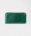 HMAzap Crocodile Green Leather Wallet