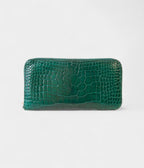 HMAzap Crocodile Green Leather Wallet
