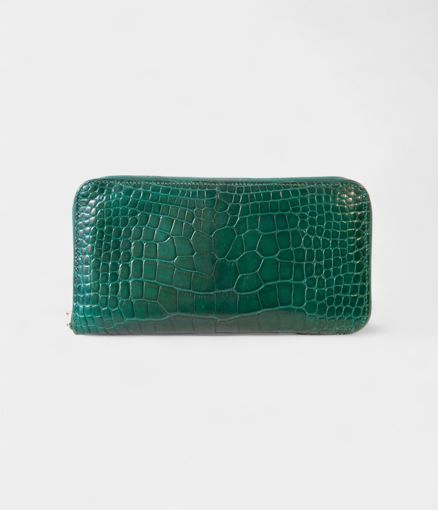 HMAzap Crocodile Green Leather Wallet