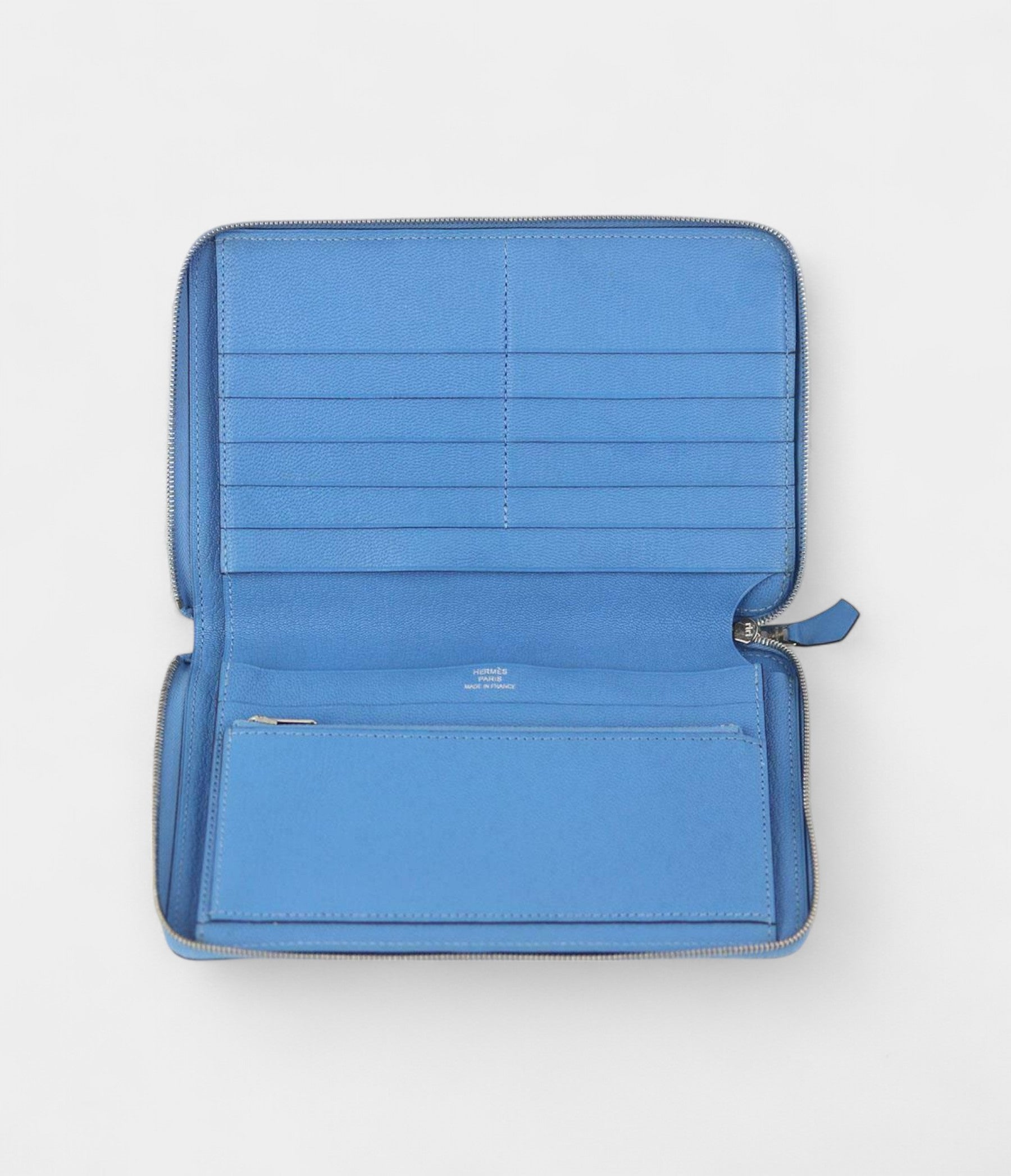 HMAzap GM Zipped Classic Togo Calfskin Leather Wallet