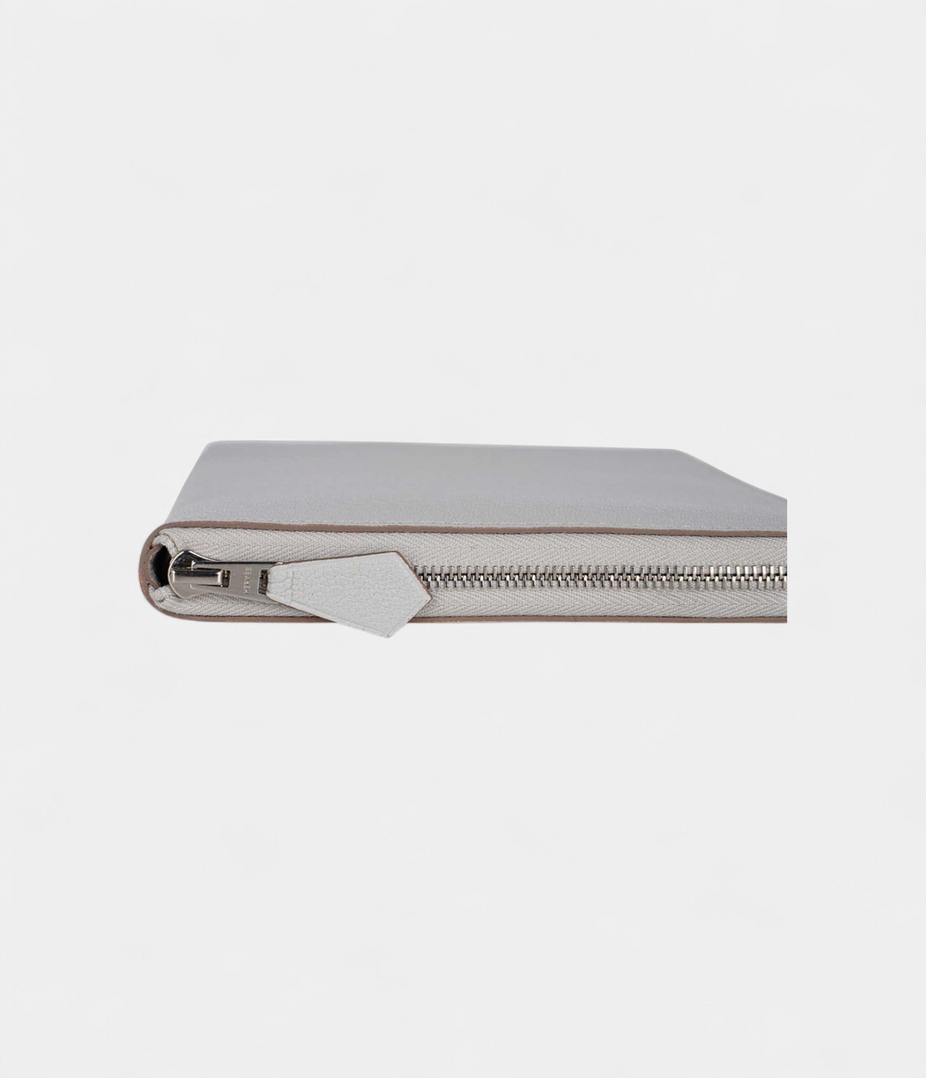 Hermes Azap Portefeuille Wallet Gris Perle Chevre Leather Palladium Hardware