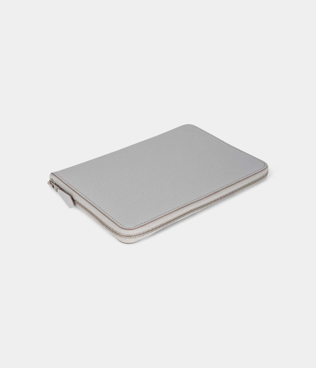 Hermes Azap Portefeuille Wallet Gris Perle Chevre Leather Palladium Hardware