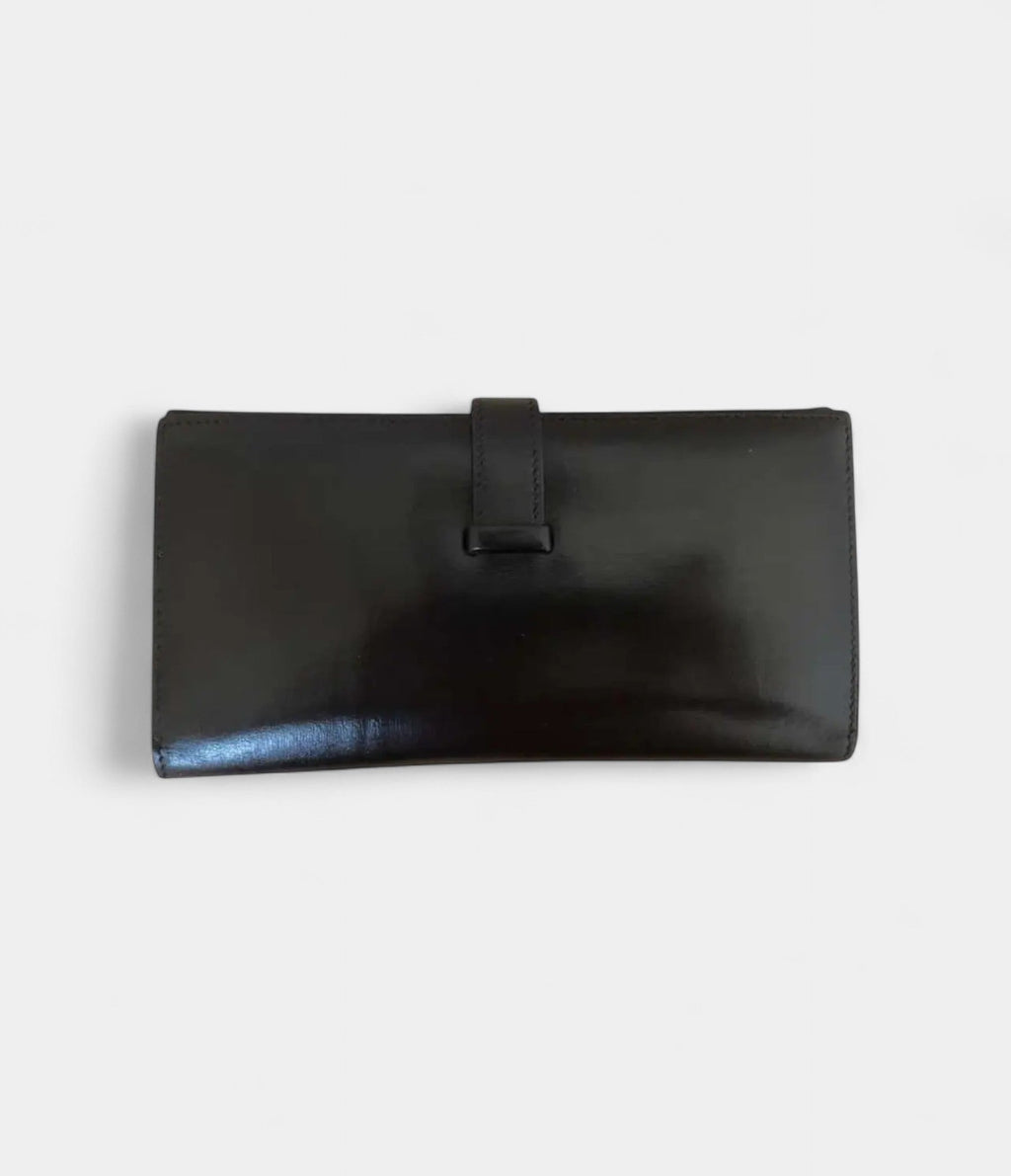 HMBéarn Leather Wallet In Black Classic Symbol Of Sophistication
