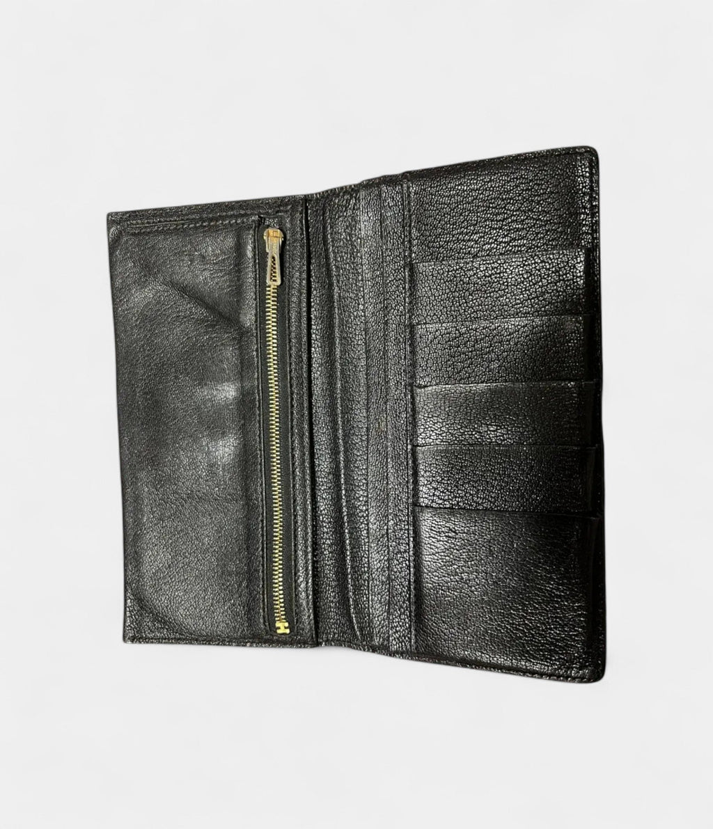 HMBéarn Leather Wallet In Black Expression Of Elegance