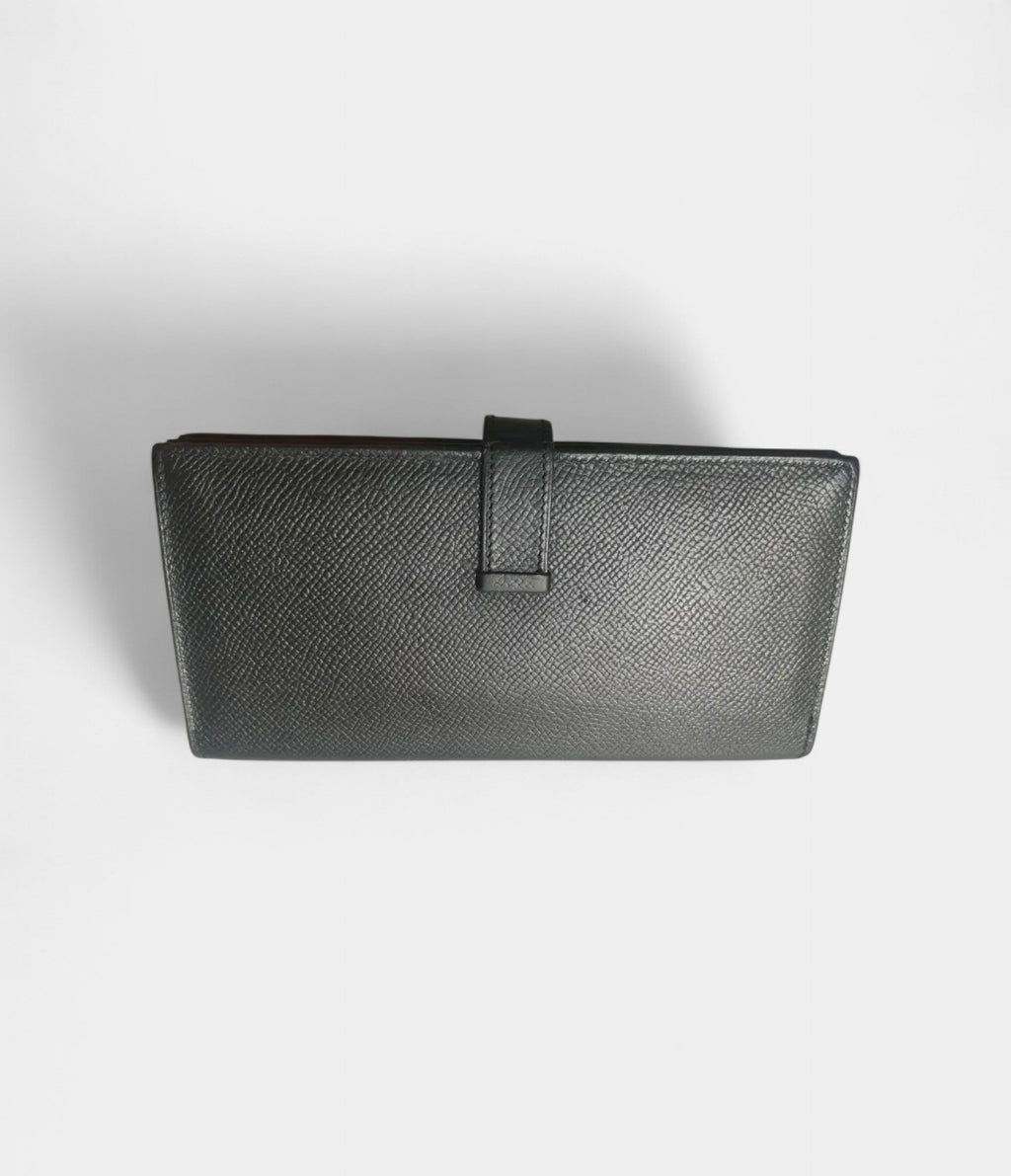 HMBéarn Leather Wallet In Black Timeless Symbol Of Sophistication