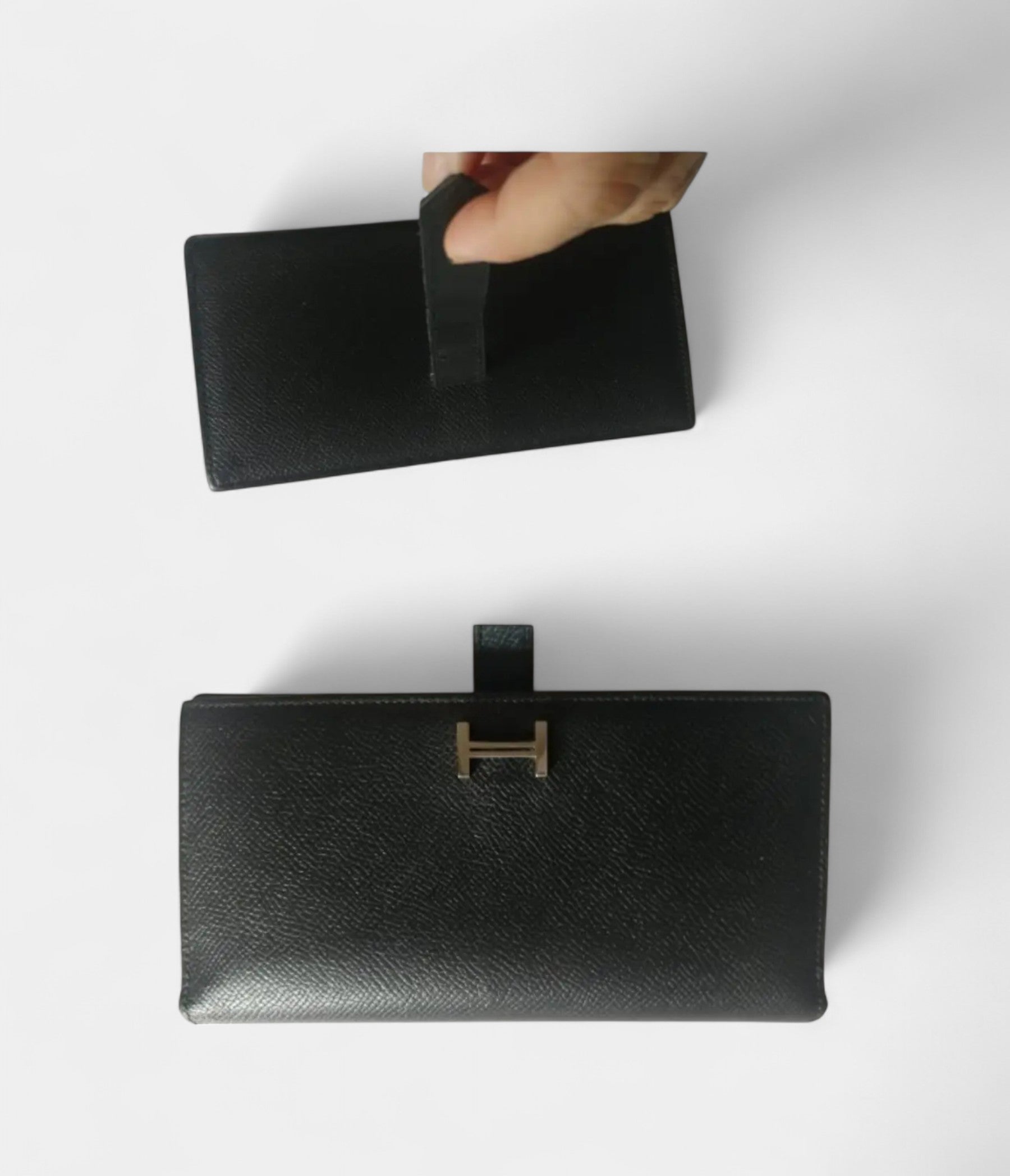HMBéarn Leather Wallet In Black Timeless Symbol Of Sophistication